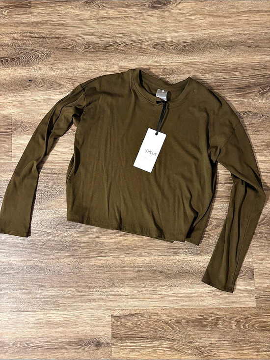 Cala Tops - CALA Long Sleeve Top in Brown NWT
